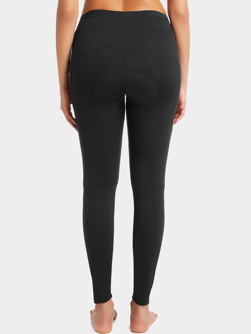qualidyne Women's Cycling Pants 4D Padded, Compression Bike Tights with Side Pockets, UPF 50+ Sun Protection, Quick Dry - Image 4